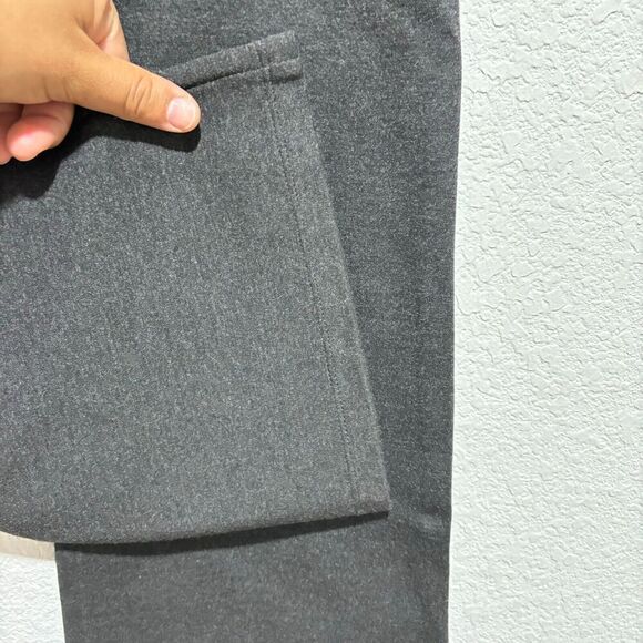 Betabrand Womens Classic Flared Leg Chino Pants Small Gray Mid Rise Stretch - Picture 7 of 9